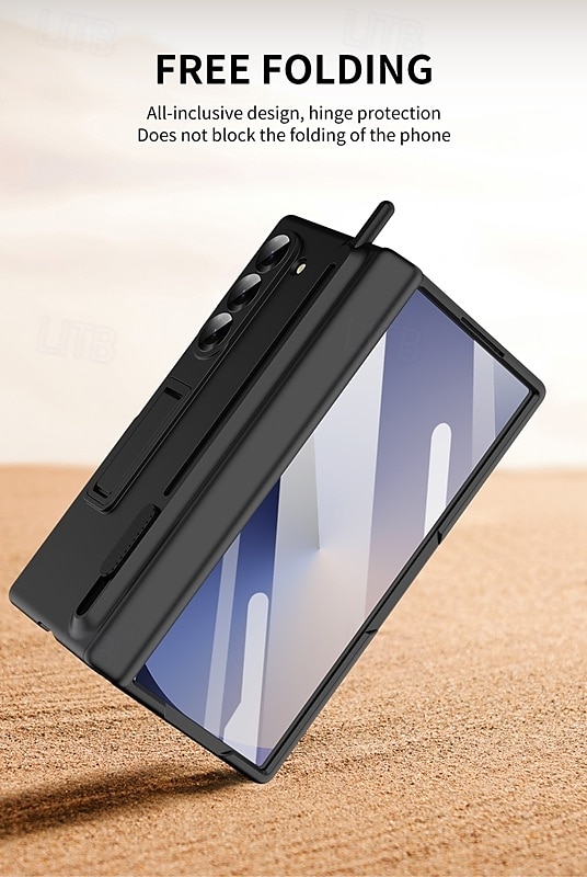 2025年 Samsung Galaxy Z Fold 6 Z Fold 5 Z Fold 4 Z Fold 3 用の電話ケース バックカバー スタンドホルダー ショックプルーフ レトロ TPU シリコン コレクション – $41.99 –P9