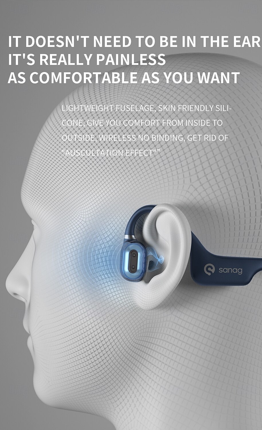 Open-Ear Wireless Earphones Air Conduction Headphones Bluetooth 5.0 with Mic Lightweight Waterproof for Running Hiking Driving Cycling 2025 - $42.99 –P4