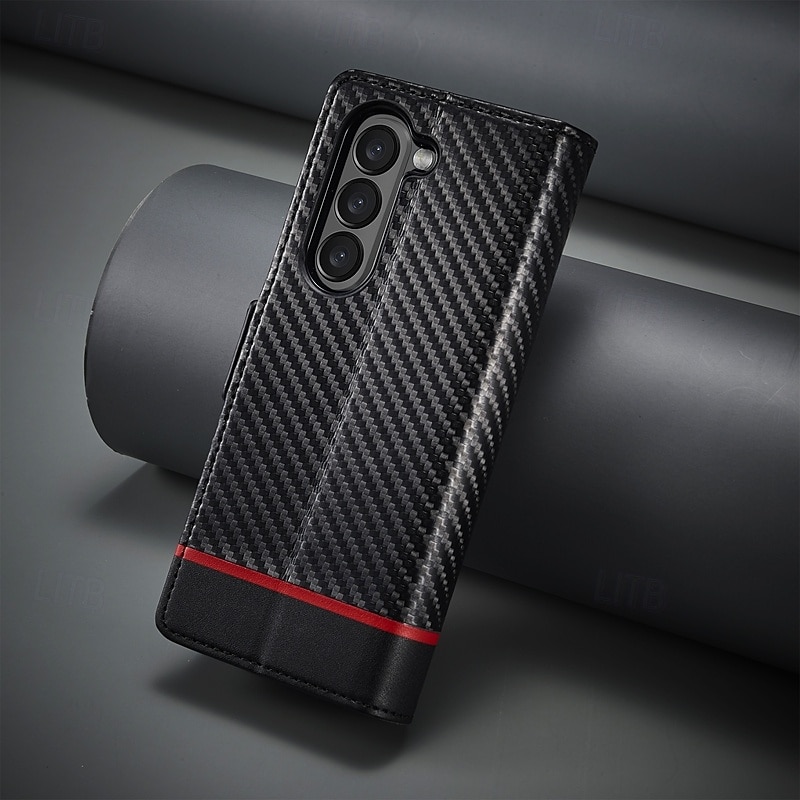 Phone Case For Samsung Galaxy Z Fold 6 Z Fold 5 Z Fold 4 Z Fold 3 Flip Cover with Stand Holder Card Slot Shockproof Retro TPU PU Leather 2025 - $17.99 –P10
