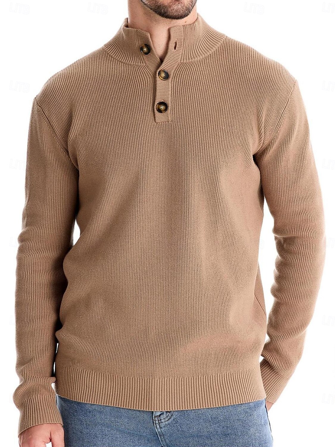 Herren Pullover Dunkelgrün Kaki Langarm Shirt Golfkleidung, Kleidung, Outfits, Kleidung 2025 - $79.99 –P3