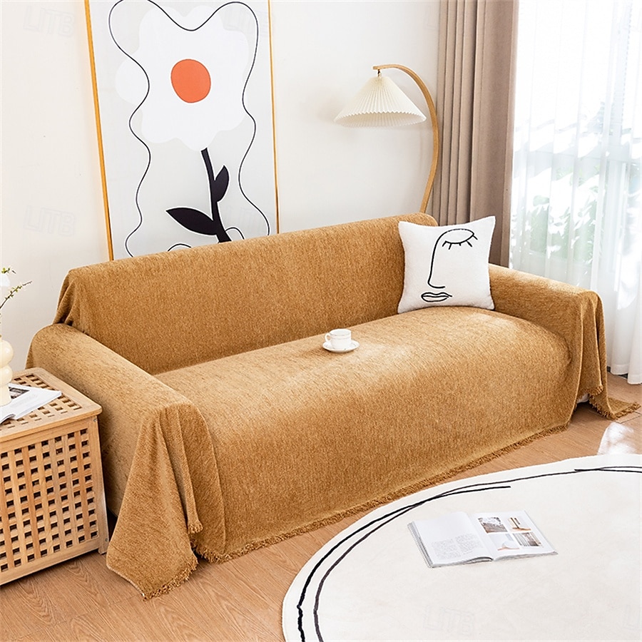 Serviette de canapé en chenille de haute qualité, tissu doux et moelleux, parfait pour protéger les canapés de la saleté et des taches, durable et confortable, idéale pour une utilisation quotidienne, de 2025 ? $46.99 –P2