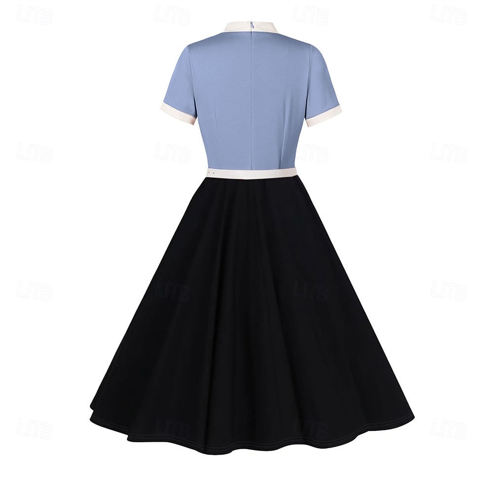 Retro / vintage Femtiotal Cocktail klänning Klänningar Flare Klänning Maskeradkläder Dam Maskerad Fest Möhippa Festival Vuxna Klänning Hemkomstklänningar 2026 - $32.99 –P10