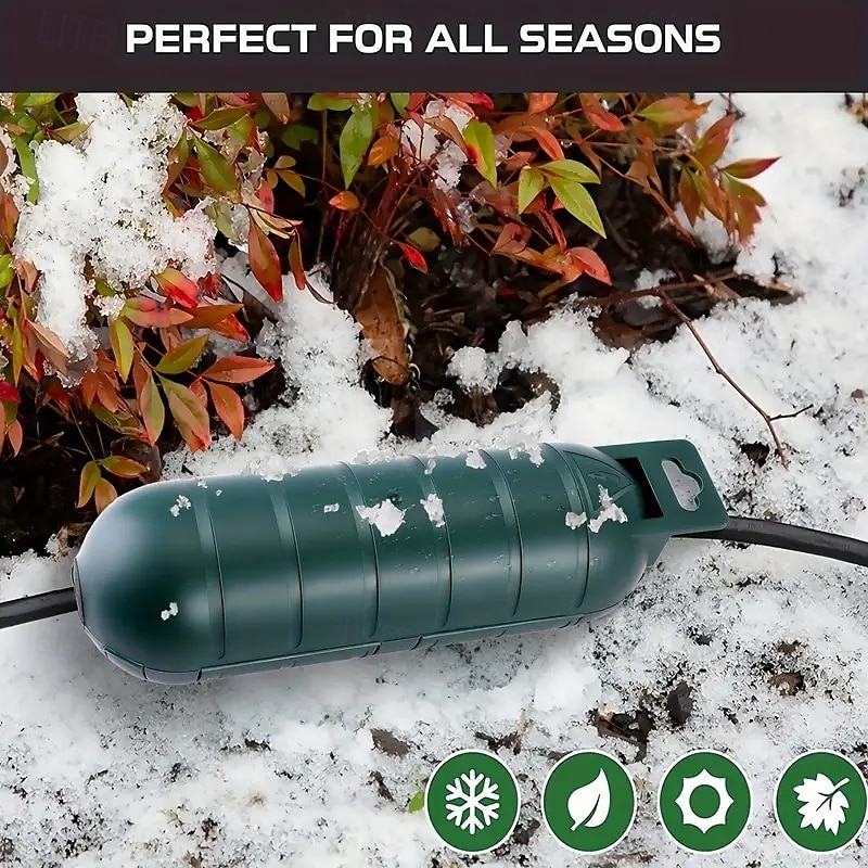 1 pieza de cubierta de cable de extensión para exteriores - conector de enchufe resistente a la intemperie negro/verde con sello de seguridad externo 2025 - $7.99 –P3
