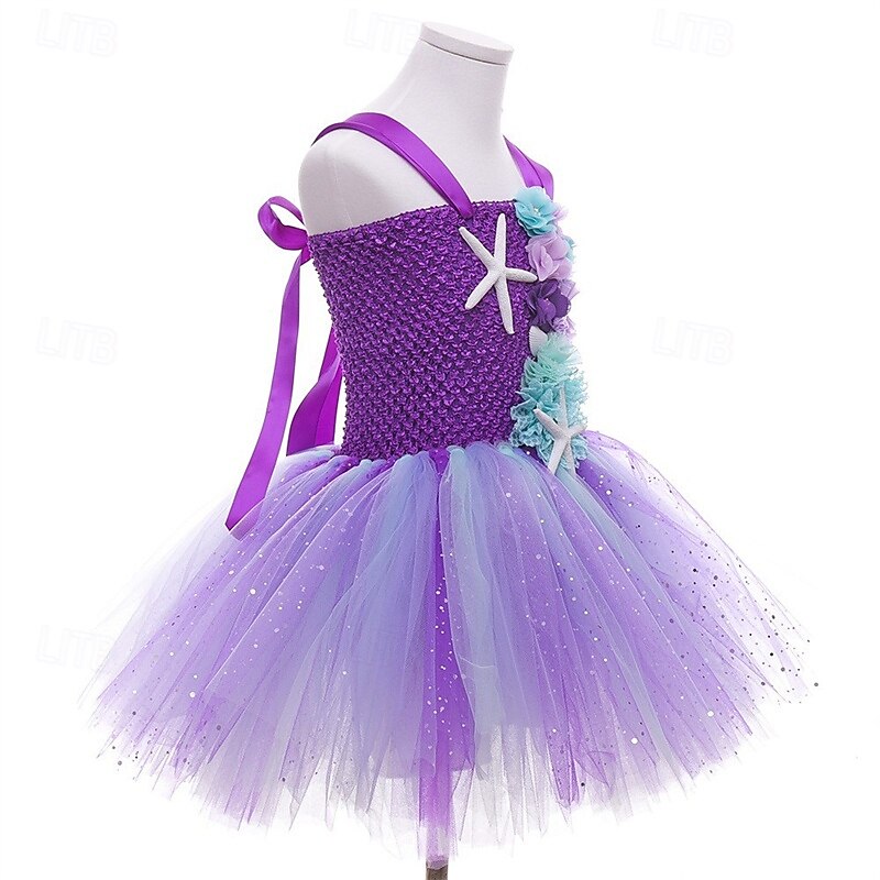 Book Week 2026 Kids Girls' Party Dress Rainbow Flower Sleeveless Performance Birthday Beautiful Sweet Knee-length Party Dress Swing Dress A Line Dress Summer 4-12 Years Pink Purple Light Blue 2026 - $31.99 –P7