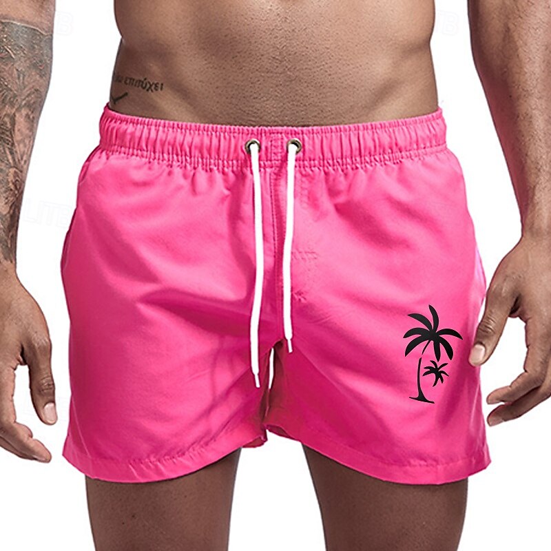Men's Swim Trunks Swim Shorts Board Shorts Bathing Suit Drawstring Mesh Lining with Pockets Swimming Surfing Beach Water Sports Printed Summer Spring 2025 - $12.99 –P7
