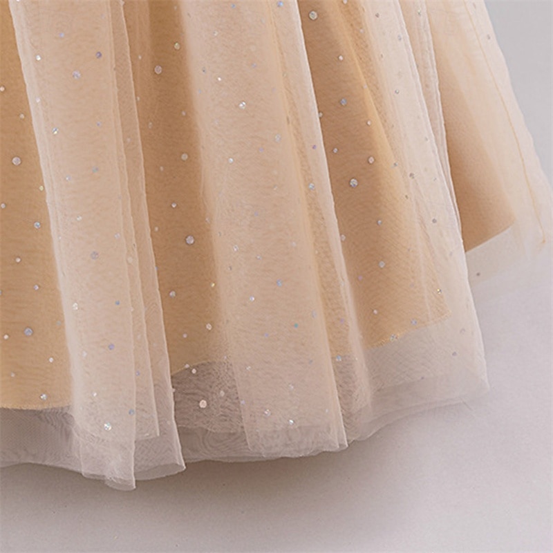 kinderkleidung Mädchen Blumenmädchen Kleid Party Kleid Farbblock Ärmellos Leistung Hochzeit Party Krawattenknoten Schön Süß Polyester Maxi abendkleider Schaukelkleid A Linie Kleid Sommer 4 Jahre + 2025 - $47.99 –P8