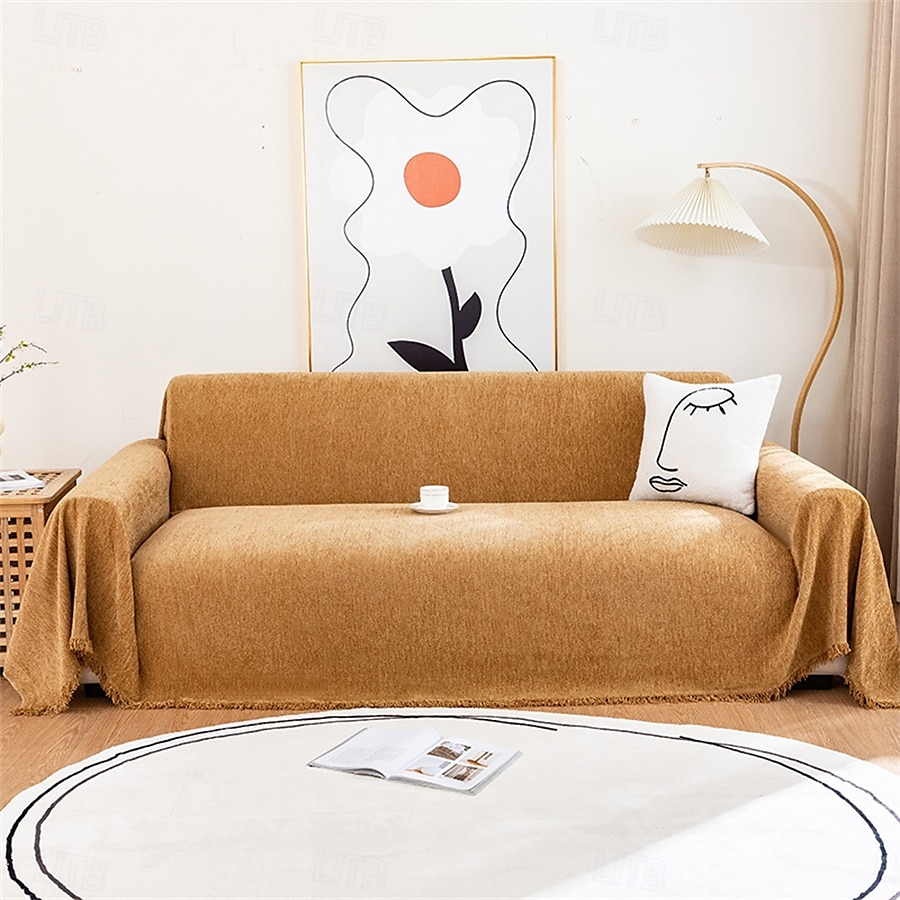 Serviette de canapé en chenille de haute qualité, tissu doux et moelleux, parfait pour protéger les canapés de la saleté et des taches, durable et confortable, idéale pour une utilisation quotidienne, de 2025 ? $46.99 –P1