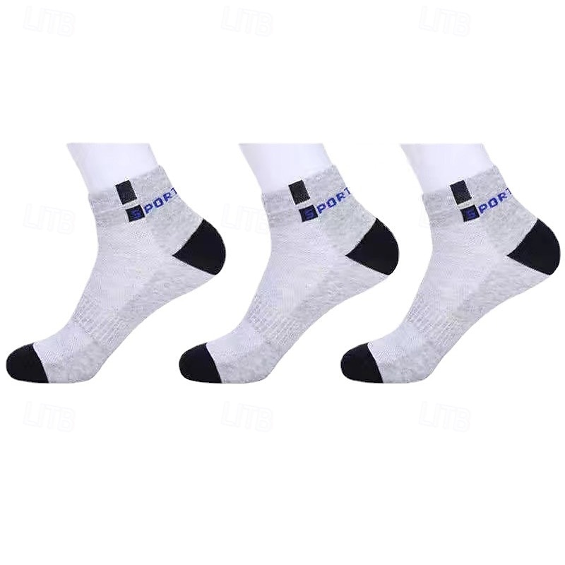 Ανδρικά 5 Ζεύγη Πολλαπλές συσκευασίες Κάλτσες Κοντές Κάλτσες Șosete de Alergat Καθημερινές Κάλτσες Μαύρο Λευκό Χρώμα Συνδυασμός Χρωμάτων Διακοπές Αθλήματα & Ύπαιθρος Καθημερινά Βασικό Μεσαίο 2026 - $6.99 –P5