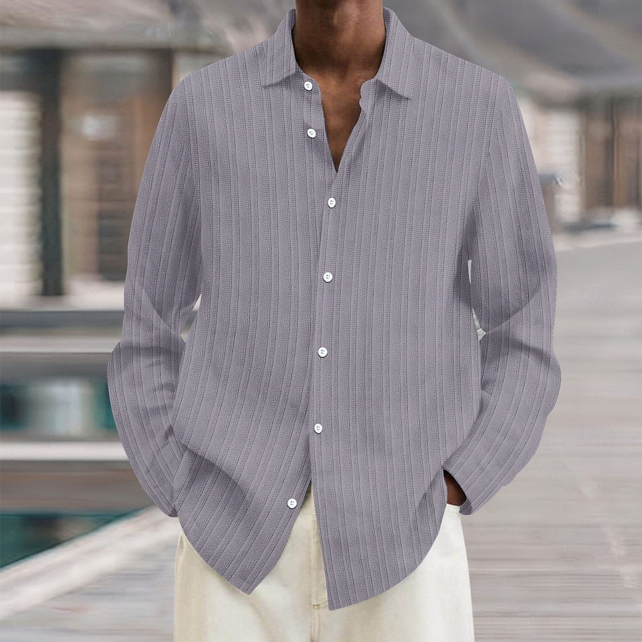 Per uomo Camicia Camicia estiva Maglietta informale Camicia da spiaggia Camicia con bottoni Cachi chiaro Nero Bianco Verde chiaro Blu marino scuro Manica lunga Tinta unica Colletto Da mare Giornaliero del 2025 a $25.99 –P9