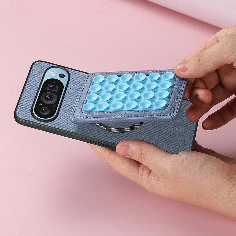 טלפון מגן עבור גוגל Pixel 9 Pro Pixel 8 Pro Pixel 8 פיקסל 9 Pixel 7 Pixel 7 Pro Pixel 6 Pixel 6 Pro כיסוי אחורי ניתן לניתוק מגנטי תמיכה בטעינה אלחוטית רטרו TPU סיבי פחמן 2025 - $21.99 –P3