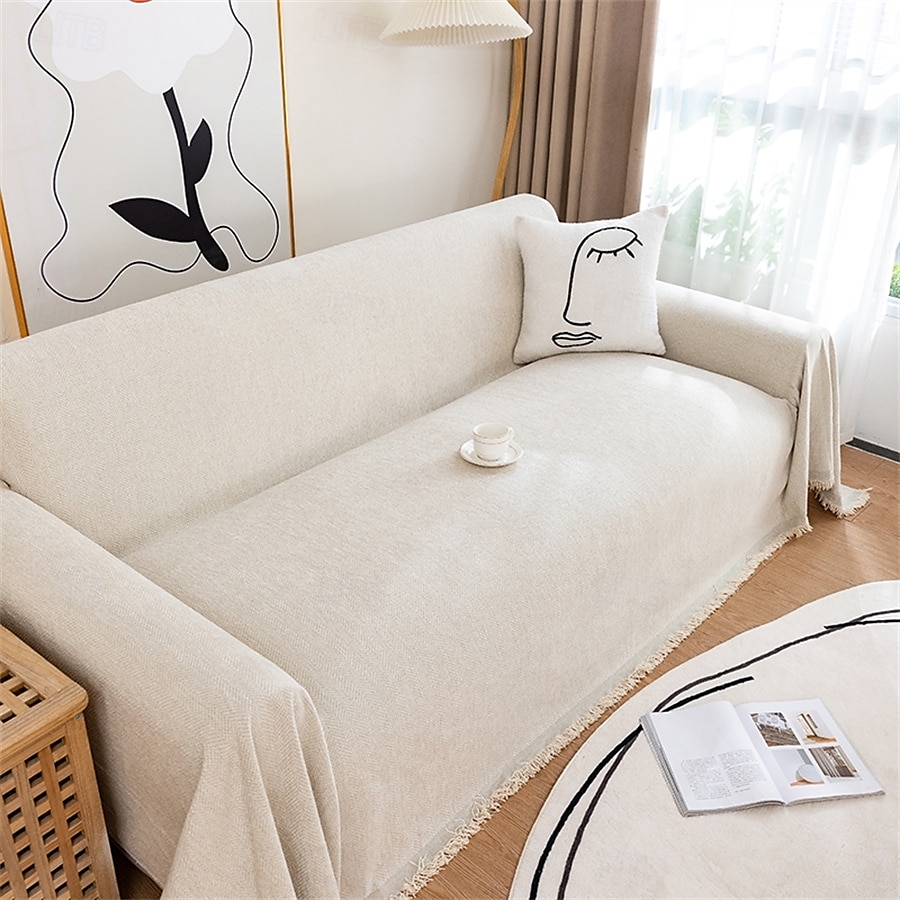 Serviette de canapé en chenille de haute qualité, tissu doux et moelleux, parfait pour protéger les canapés de la saleté et des taches, durable et confortable, idéale pour une utilisation quotidienne, de 2025 ? $46.99 –P7