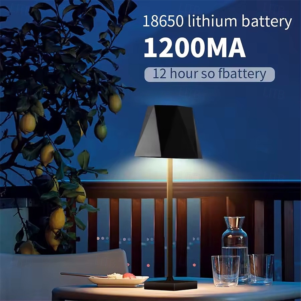 Rechargeable LED Table Lamp - Wireless Touch Desk Lamp USB Powered for 3 colors Movable Touch Lamp LED Light 1pc 2025 - $31.99 –P11