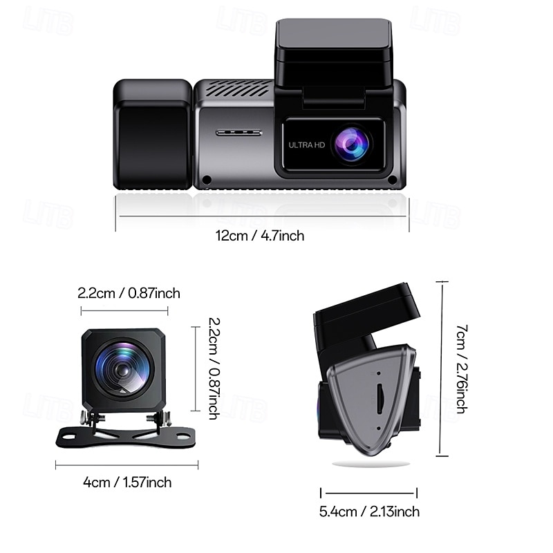 K26 1440P New Design / HD / with Rear Camera Car DVR 150 Degree Wide Angle IPS Dash Cam with WIFI / GPS / G-Sensor 4 infrared LEDs Car Recorder 2025 - $81.99 –P14