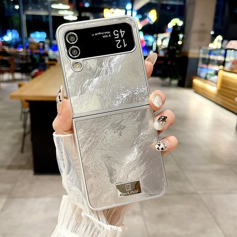 Phone Case For Samsung Galaxy Z Flip 6 Z Flip 5 Z Flip 4 Z Flip 3 Back Cover Shockproof Retro PC 2025 - $16.99 –P4