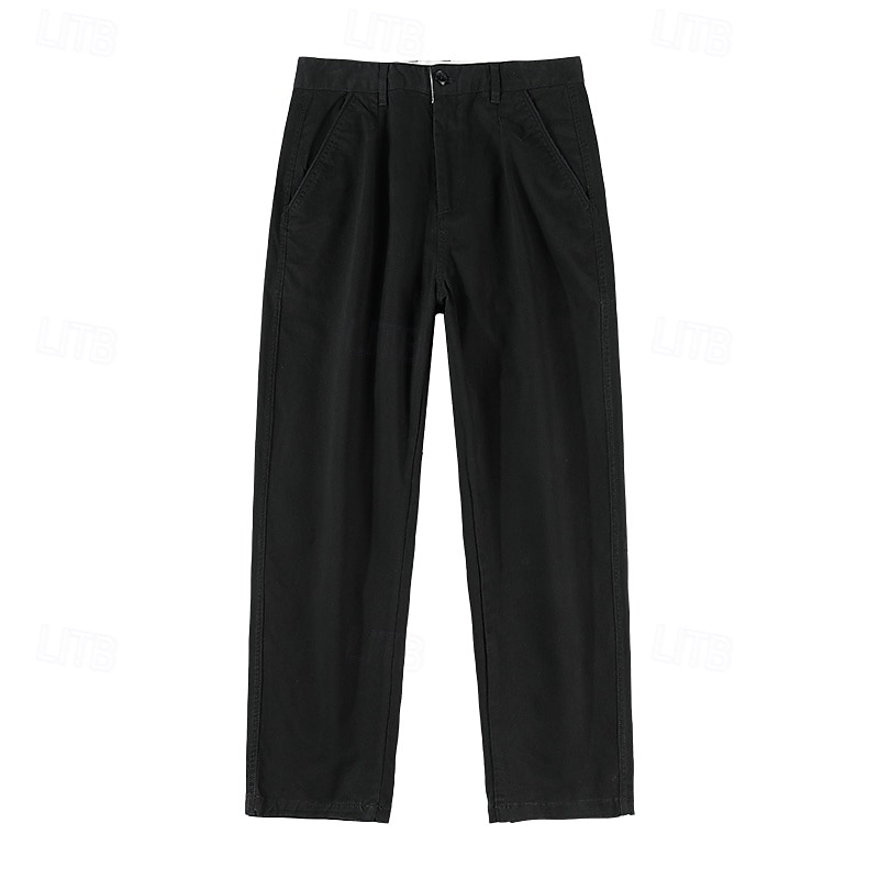 Per uomo Joggers Pantaloni a carota affusolati Tasca Tinta unica Lunghezza intera All'aperto Vacanza Feste Vacanza Vintage CachiA Nero Micro-elastico del 2025 a $44.99 –P18