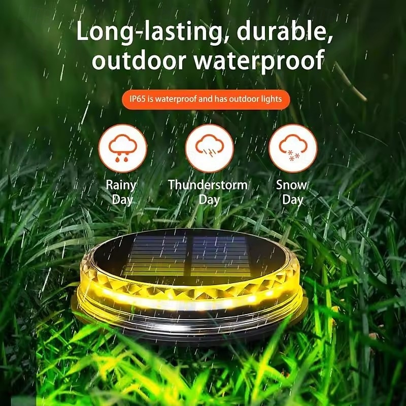LED Solar Pathway Light Outdoor IP65 Waterproof Super Bright Disk Light 17LED Garden Lawn Pathway Patio Landscape Decoration 4pcs 2025 - $65.99 –P7