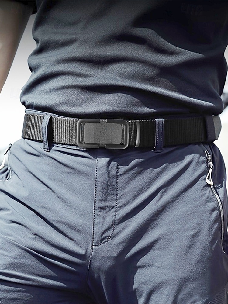 Men's Tactical Nylon Belt with Heavy-Duty Quick-Release Buckle, Adjustable Durable Design for Outdoor Activities, Hiking, and Casual Wear 2025 - $7.99 –P1