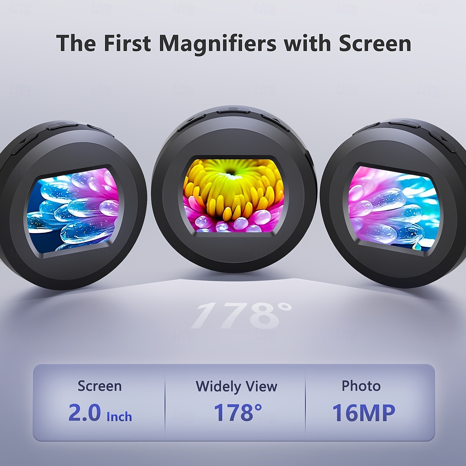 Digital Microscope 100X Coin Microscope with 2-inch Screen Magnifying Glass with Light White & UVWindows Compatible 2025 - $54.99 –P4
