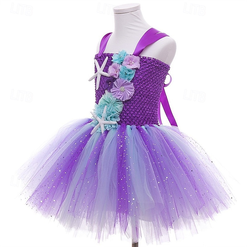 Book Week 2026 Kids Girls' Party Dress Rainbow Flower Sleeveless Performance Birthday Beautiful Sweet Knee-length Party Dress Swing Dress A Line Dress Summer 4-12 Years Pink Purple Light Blue 2026 - $31.99 –P6