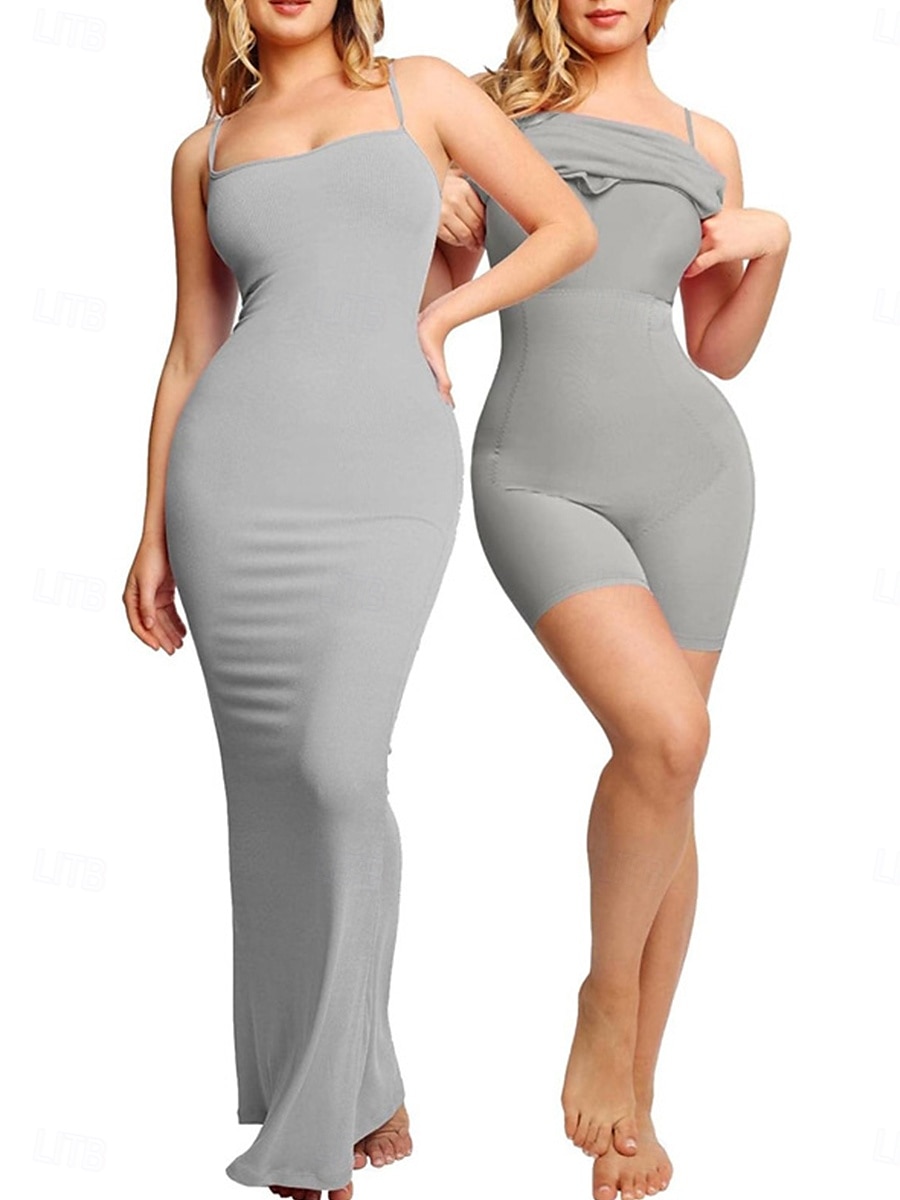 Dame Formet Bekledning Formende truse NettingNightwearNylon Ensfarget Svart Grå Vår sommer Høst vinter 2025 - $72.99 –P2