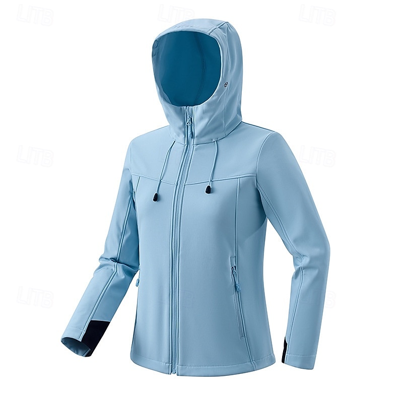 Mujer Chaqueta Softshell Chaqueta para senderismo Al aire libre Resistente al Viento Resistente al Agua Chaquetas de Lana Chaqueta cortavientos Viaje Negro Rosa Azul Morado 2025 - $55.99 –P5
