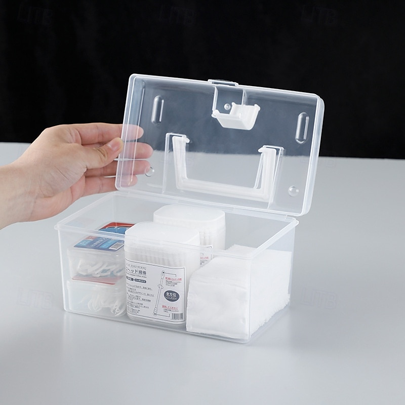huishoudelijke doorzichtige opbergdoos desktop plastic organizer box hand opbergdoos kleine doos organizer box medicijndoos opbergdoos multifunctionele doorzichtige plastic opbergdoos voor desktop 2025 - $4.99 –P5