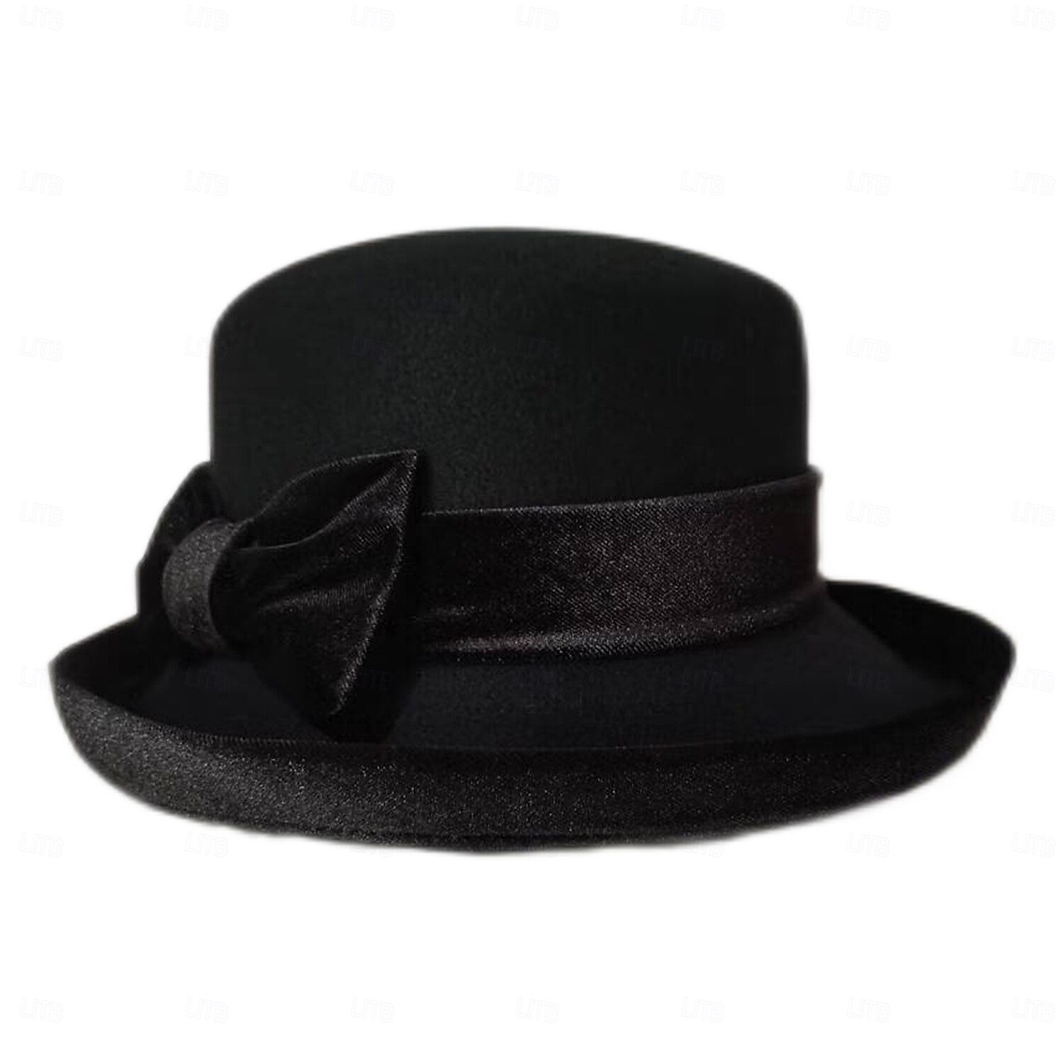 Palarie 100% Lână Pălărie Vară Pălărie Nuntă Petrecere ceai Elegant Nuntă Cu Funde Despicare Diadema Articole Pentru Cap 2025 - $44.99 –P10