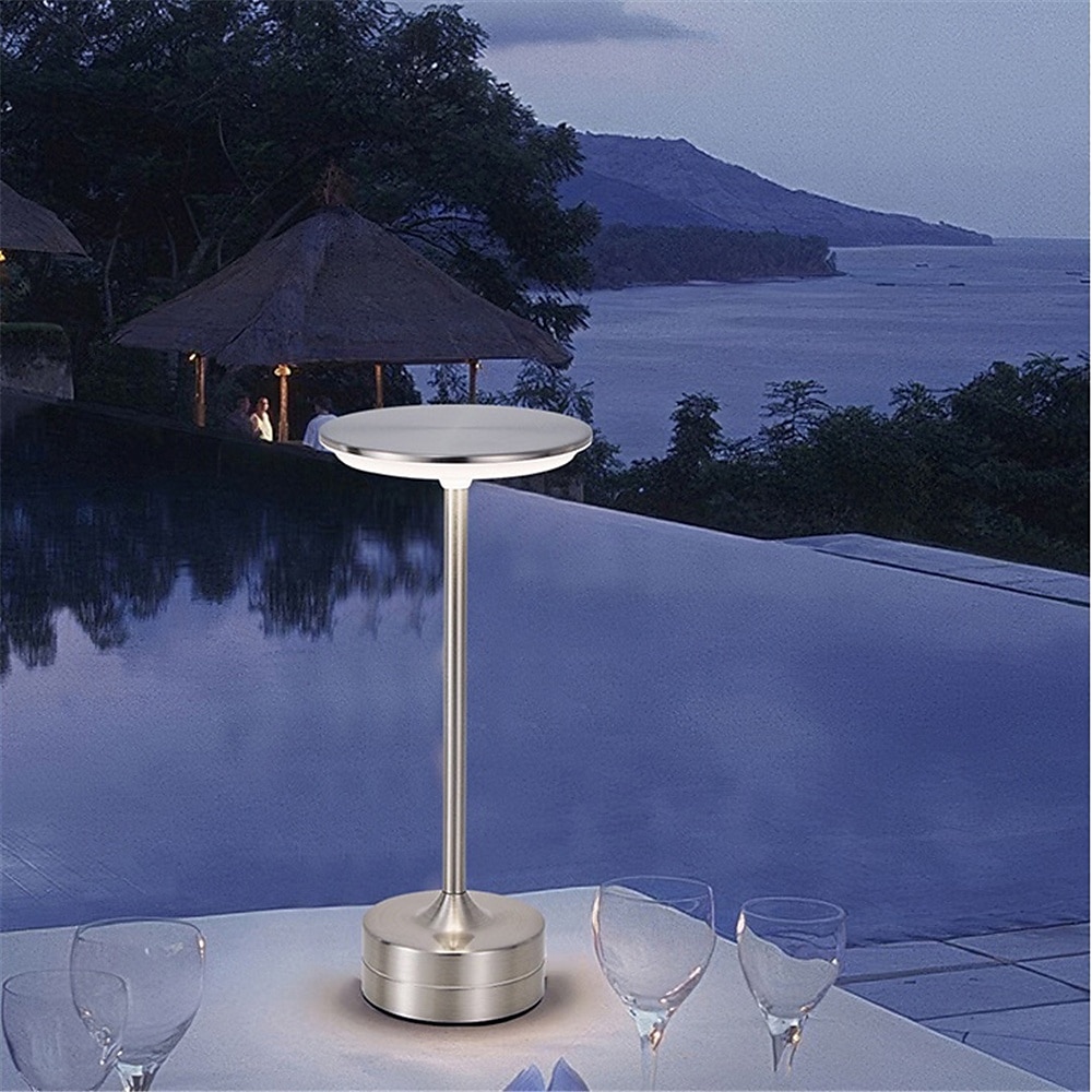 Metal Bar UFO Desk Lamp - USB Charging, Touch Dimming & Color Adjustment for Bar Coffee Shop 2025 - $38.99 –P9