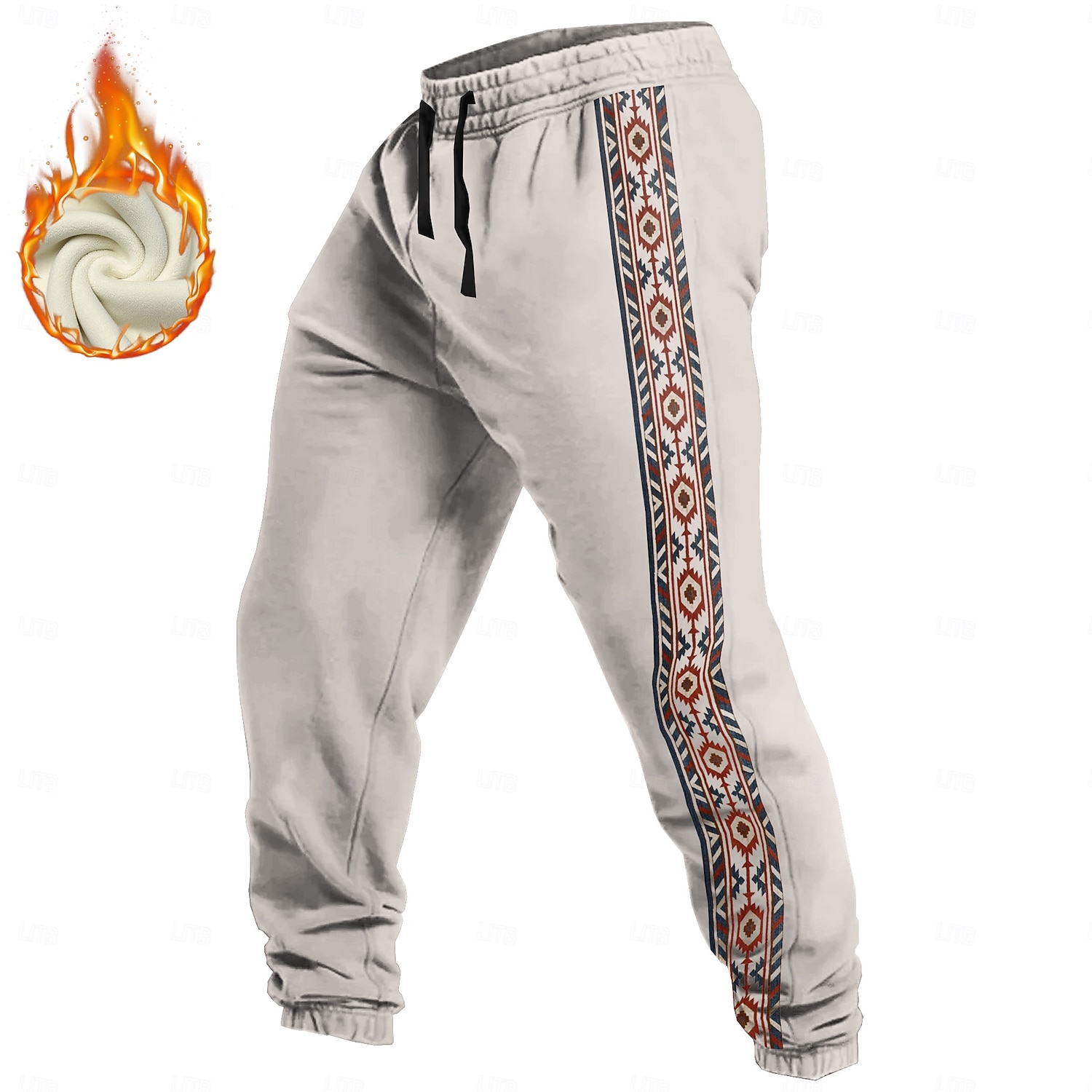Homens asteca Étnico Calças Esportivas Calças Calças de moletom de lã Cintura elástica com cordão Vintage Casual Ao ar livre Feriado Streetwear Quente Forrada com Fleece Térmica Inverno Impressão 3D de 2026 por $44.99 –P8