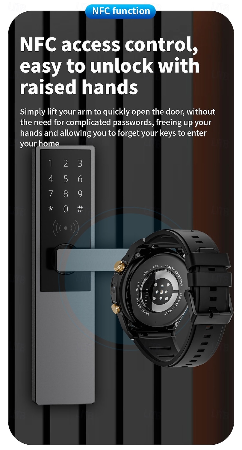 iMosi PG888 Android Smart Watch Men 2G/32G Storage HD Dual Camera NFC 2G 4G SIM Card WIFI Wireless Fast Internet Access Eurasian version 2025 - $137.79 –P13