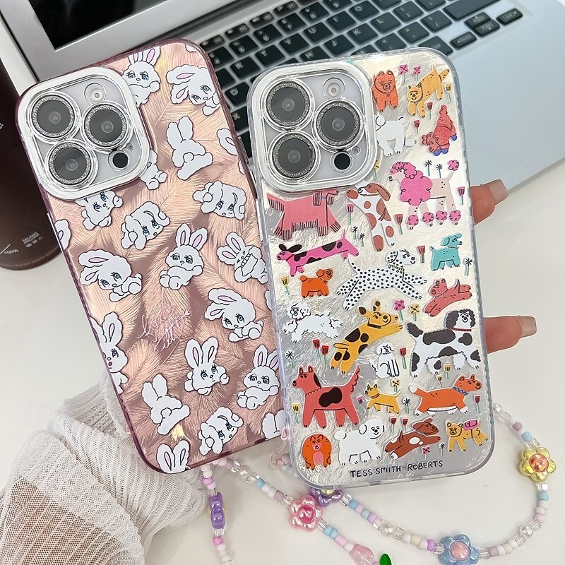telefone Capinha Para iPhone 16 Pro Max Plus iphone 15 iPhone 15 Pro Max iPhone 14 Pro Max iPhone 13 Pro Max Capa traseira com pulseira Antichoque Retro TPU Vidro Temperado de 2025 por $15.99 –P4