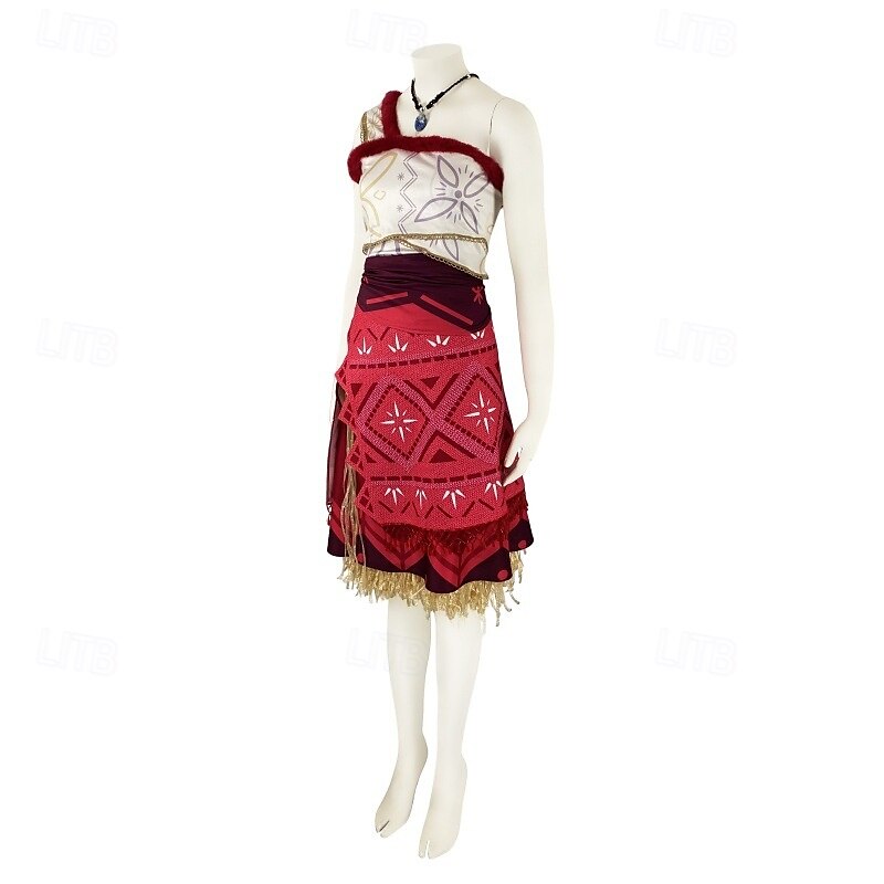 Moana Princesa Moana Vestidos Ocasiões Especiais Trajes temáticos de filmes e séries Cosplay filme for Mulheres Para Meninas Crianças Dia Das Bruxas Carnaval Dia Mundial do Livro Espetáculo Festa de 2025 por $66.99 –P3