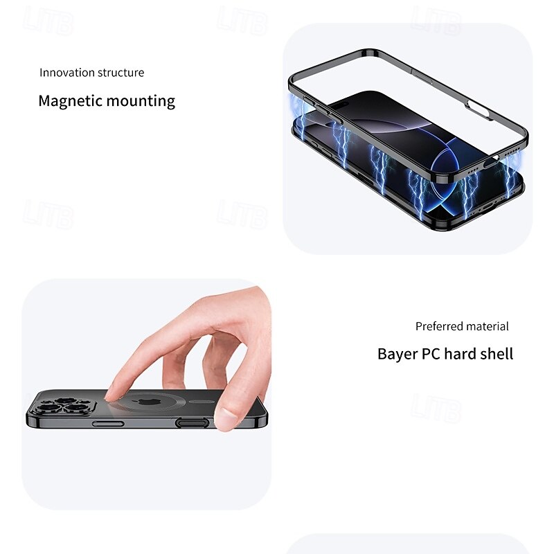 Phone Case For iPhone 16 Pro Max Plus iPhone 15 Pro Max Plus iPhone 15 Pro Max Back Cover with Stand Holder Magnetic Support Wireless Charging Retro PC 2025 - $23.99 –P3