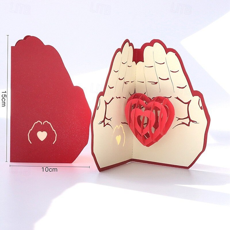 3D vyskakovací přání ke dni svatého Valentýna, design stromu s třešňovým květem, papírové vyřezávané přání ke Dni matek, požehnání a děkovné zprávy 2025 - $7.99 –P12