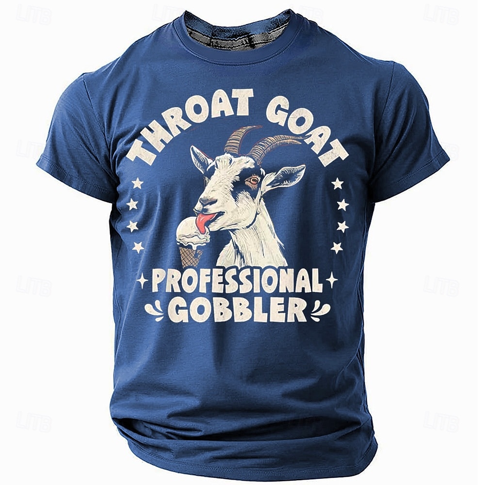 T-shirt drôle avec une antilope offensante pour homme manches courtes impression 3D col rond mode quotidienne rue noir bleu vert été printemps vêtements S M L XL XXL XXXL de 2025 ? $17.99 –P1