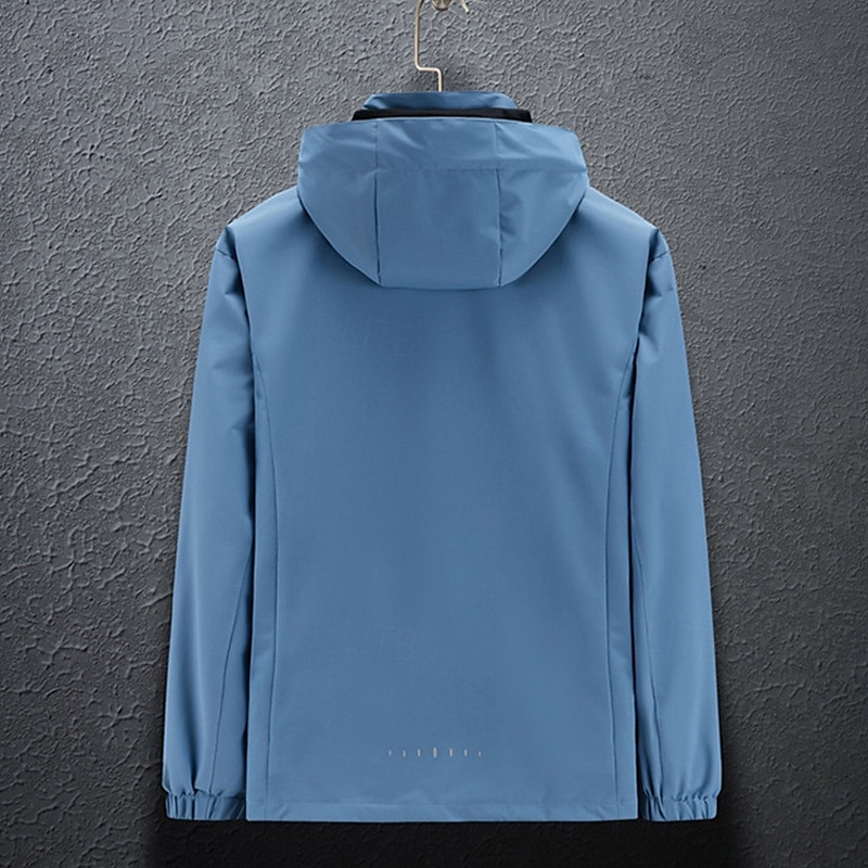 Per uomo Giacca Softshell Giubbino da escursione All'aperto Antivento Giacca leggera Giacca a vento Viaggi Grigio scuro Nero Bianco Rosso Blu del 2025 a $28.99 –P7