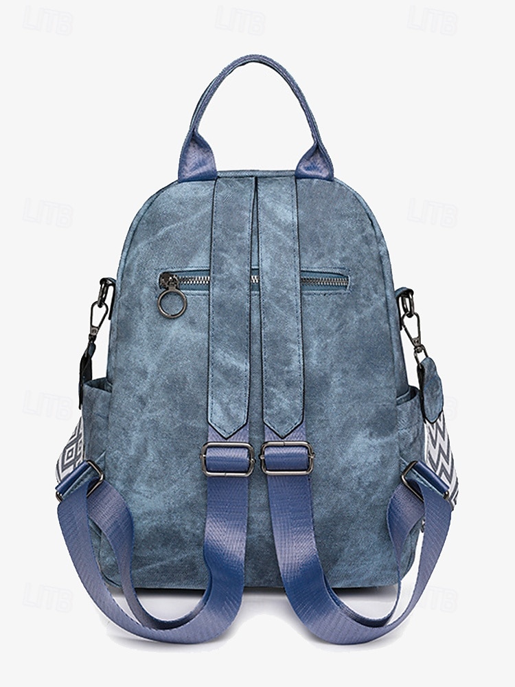 Wandelbarer Damen-Rucksack aus Kunstleder in Braun mit verstellbaren Riemen, mehreren Tragevarianten und Reißverschlusstaschen – ideal für Reisen, Arbeit und den täglichen Gebrauch 2025 - $42.99 –P6