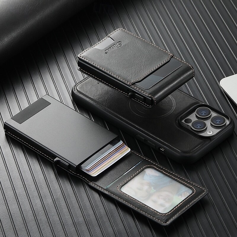 2025年 電話 ケース 用途 iPhone 16 Pro Max プラス iPhone 15 プロマックスプラス iPhone 14 13 12 Pro Max Plus iPhone 13 12 Pro Max バックカバー スタンド付き 磁石バックル ワイヤレス充電をサポート レトロ風 TPU PC  コレクション – $30.99 –P3