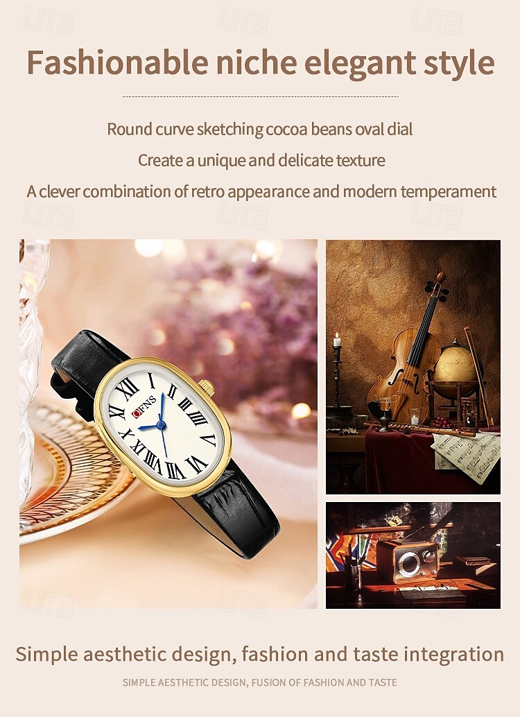 Women Quartz Watch Minimalist Luxury Fashion Business Waterproof PU Leather Stainless Steel Strap Watch 2025 - $38.99 –P2