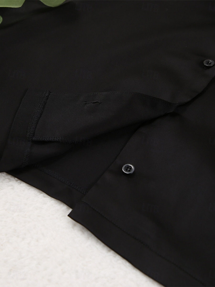 Pentru femei Set pijama Casual Confortabili Culoare pură Butonul sus Talie elastică Cămașă Pantaloni Casă Zilnic Manșon Lung Guler Cămașă Negru Trifoi Vară Primăvară Toamnă Fit regulat 2025 - $54.99 –P11