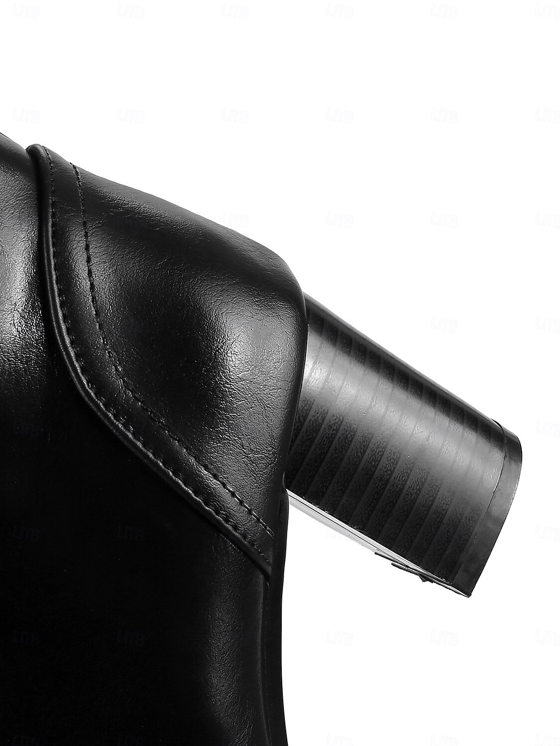 botas femininas elegantes de couro sintético marrom com cadarço e salto bloco | perfeitas para o outono e inverno de 2025 por $59.99 –P4