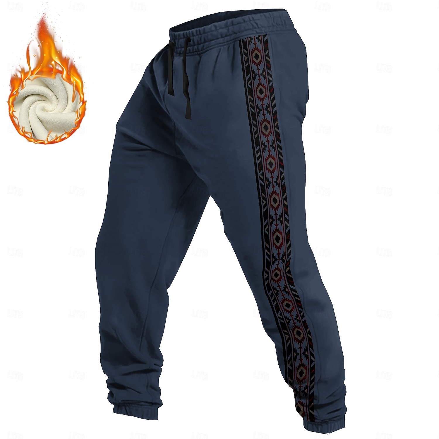 Homens asteca Étnico Calças Esportivas Calças Calças de moletom de lã Cintura elástica com cordão Vintage Casual Ao ar livre Feriado Streetwear Quente Forrada com Fleece Térmica Inverno Impressão 3D de 2026 por $44.99 –P6