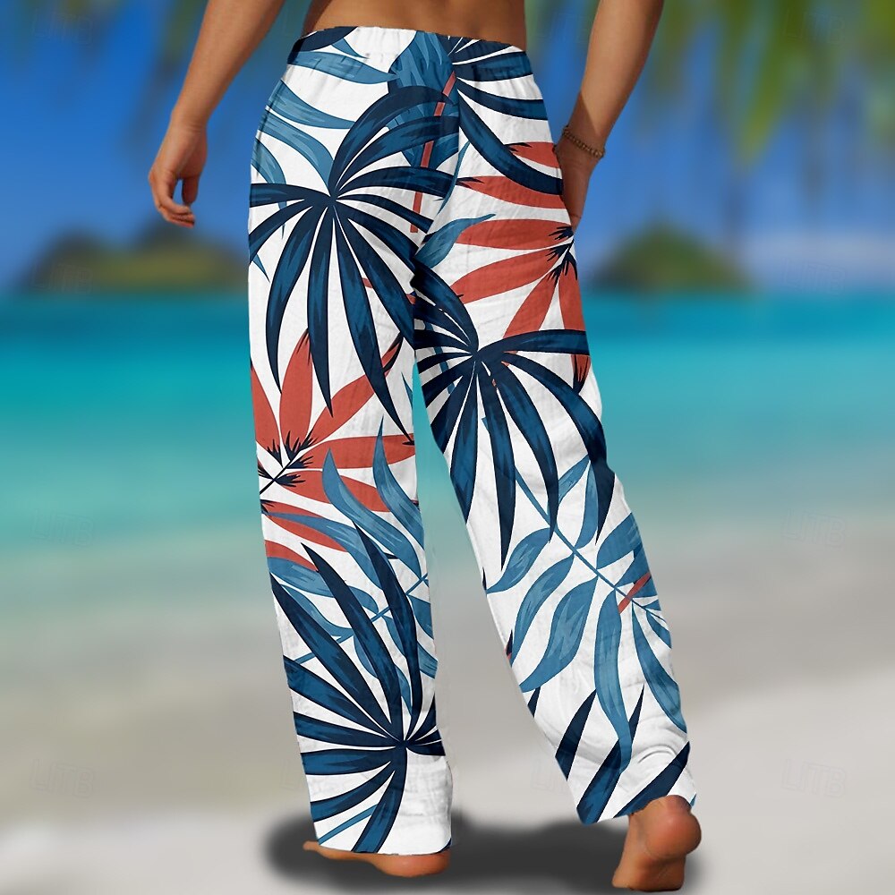 Per uomo Albero di cocco Pantaloni Vita normale Vita elastica con coulisse Hawaiano Informale Esterno Da mare Per eventi Pantaloni a gamba dritta Estate Primavera Stampa 3D Nero Blu Marrone del 2025 a $25.99 –P5