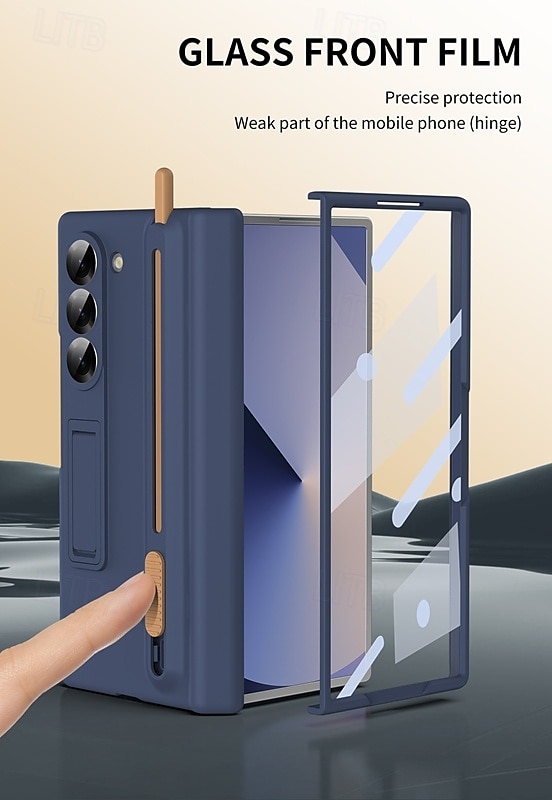 2025年 Samsung Galaxy Z Fold 6 Z Fold 5 Z Fold 4 Z Fold 3 用の電話ケース バックカバー スタンドホルダー ショックプルーフ レトロ TPU シリコン コレクション – $41.99 –P10