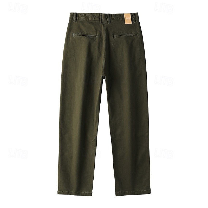 Per uomo Joggers Pantaloni a carota affusolati Tasca Tinta unica Lunghezza intera All'aperto Vacanza Feste Vacanza Vintage CachiA Nero Micro-elastico del 2025 a $44.99 –P4