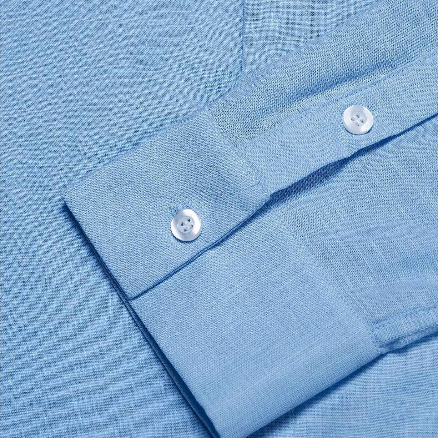 Per uomo Camicia Palma All'aperto Vacanza Bianco Blu Manica Lunga Collo ripiegato Estate Primavera Abbigliamento del 2025 a $37.99 –P14