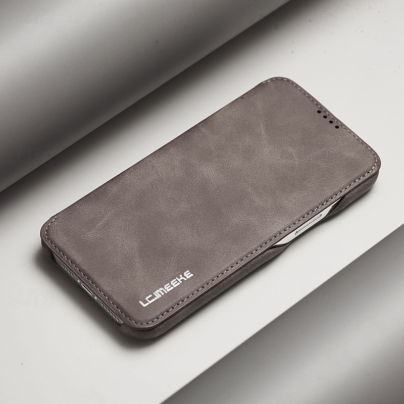 Custodia per telefono per iPhone 16 Pro Max Plus iPhone 15 Pro Max Plus iPhone 14 13 12 11 Pro Max Plus Mini Cover flip con slot per schede anti-caduta retrò TPU pelle PU del 2025 a $19.99 –P6