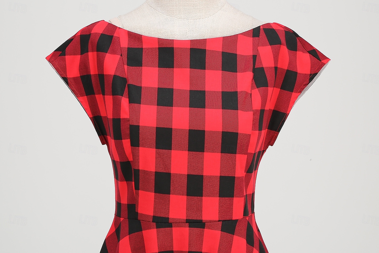 Retrò Vintage Anni 1950 Abito da cocktail Vestito Vestito Svasato A Pois Griglia / Plaid Per donna Mascherata Evento / Festa Addio al Nubilato Festival Adulti Vestito Abiti per il ritorno del 2025 a $35.99 –P4
