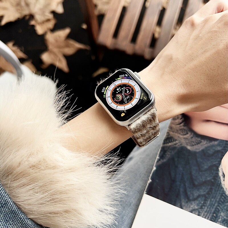 حلقة فردية متوافق مع Apple Watchband 38 مم 40 مم 41 مم 42 مم 44 مم 45 مم 49 مم قابل للتعديل القماش استبدال حزام الساعة إلى iwatch Ultra 2 Series 9 8 7 SE 6 5 4 3 2 1 2025 - $19.99 –P2