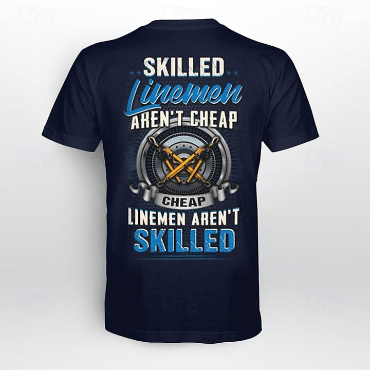 Herren Linienrichter T Shirt Kurzarm T-Shirt 3D-Druck Rundhalsausschnitt Hemd Modisch Täglich Strasse Täglich Schwarz Dunkelblau Sommer Frühling Bekleidung S M L XL XXL XXXL 2025 - $15.99 –P3